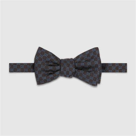 gucci black gg tie|gucci bow tie sale.